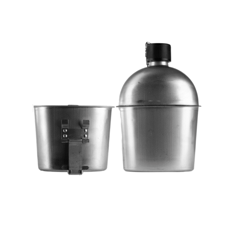 US Army Stainless Steel Canteen with Cup