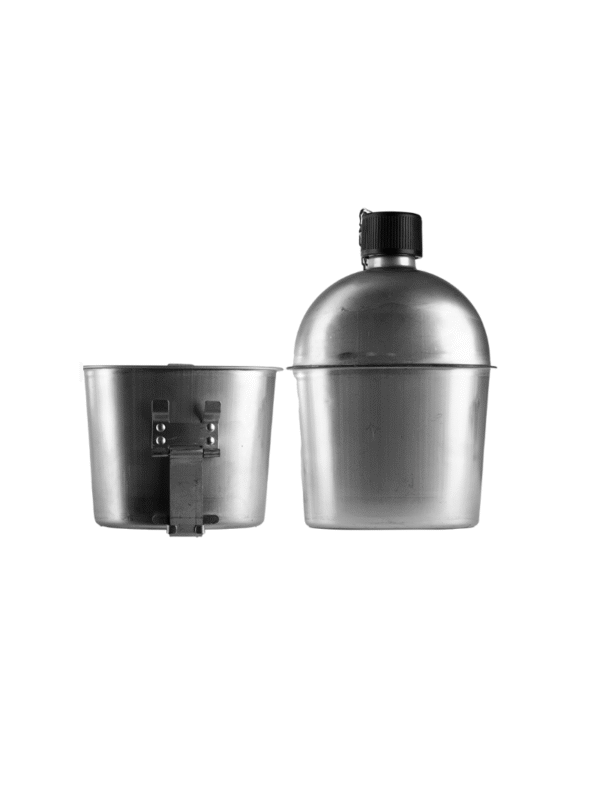 US Army Stainless Steel Canteen with Cup